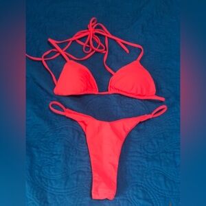 Watermelon color bikini